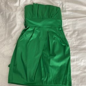 Sequin Hearts lime green strapless dress
